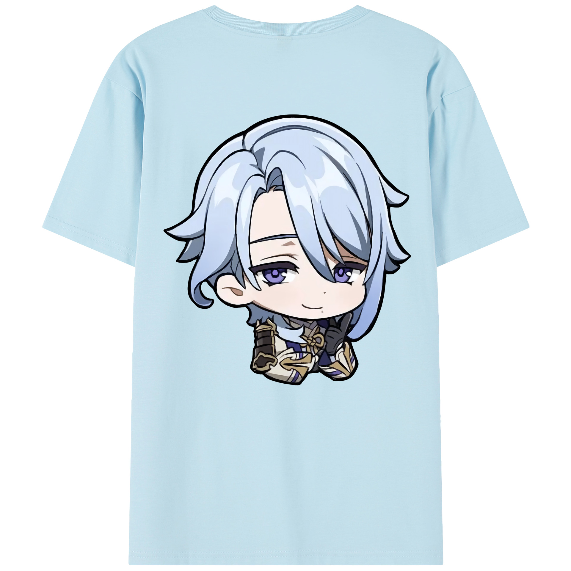 げんし神 神里綾人 かみさとあやと genshin Kamisato Ayato 綿100％半袖Tシャツ（背面プリント）
